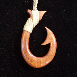 Fish Hook Pendant and Necklace