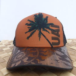 Koa wood hat made in Kauai by Calabash, a great gift from Kaua'i, Hawaii