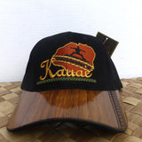 Koa wood hat made in Kauai by Calabash, a great gift from Kaua'i, Hawaii