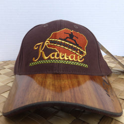 Koa wood hat made in Kauai by Calabash, a great gift from Kaua'i, Hawaii