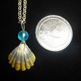 Kauaian sunrise shell necklace, moon rise version